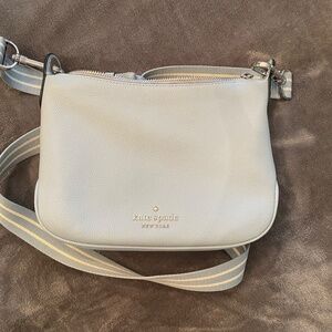 Kate spade Leather Crossbody with striped strap